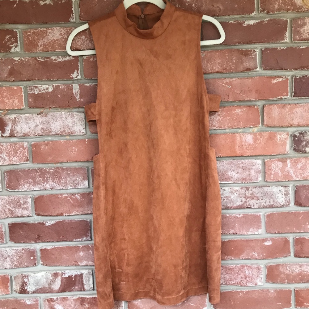 Brown Suede Dress